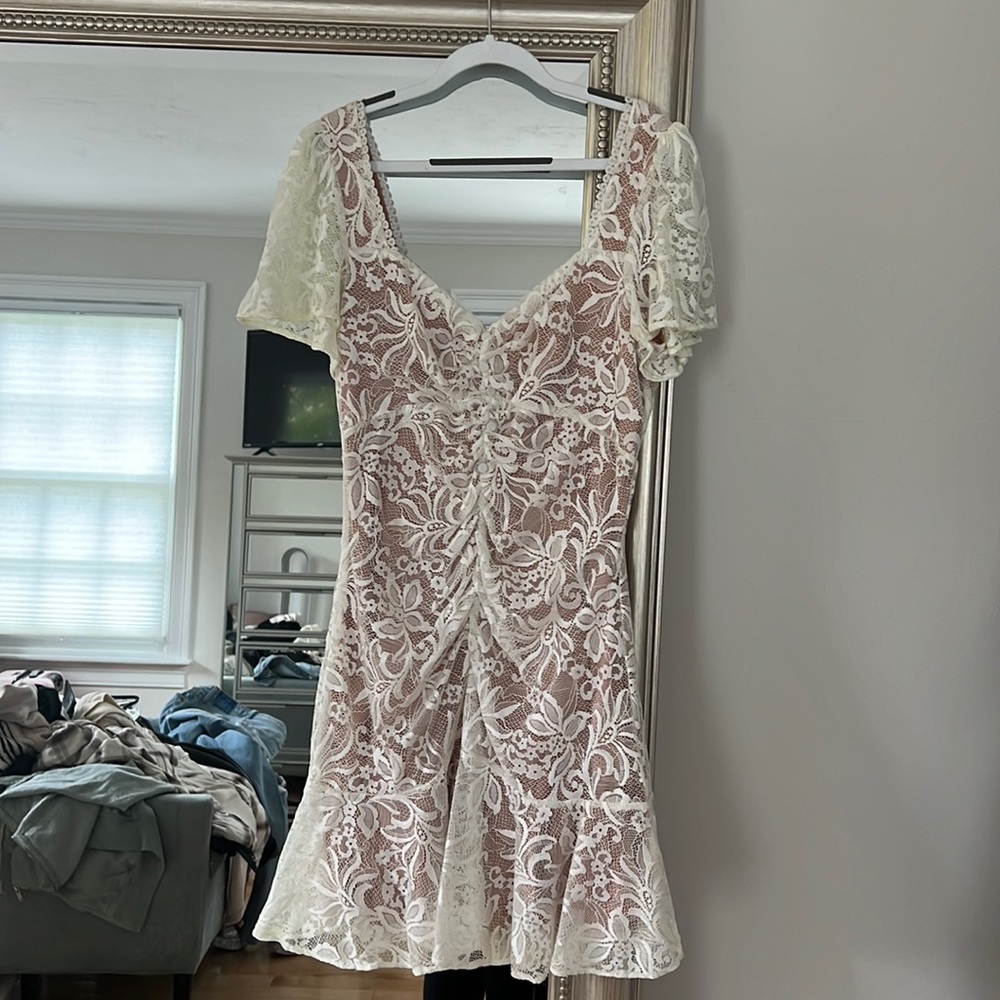 ASTR the label White lace dress